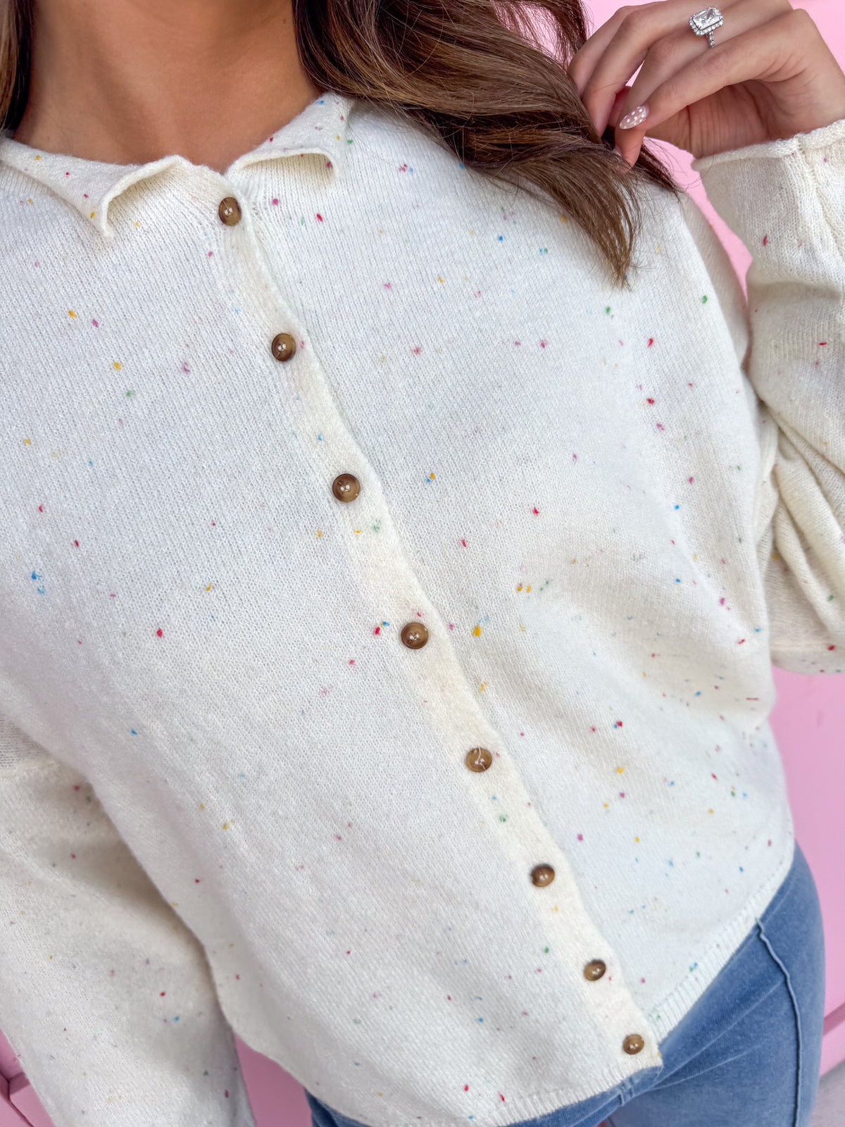 Sweet On Style Cardigan - Cream