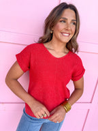 The Perfect Knit Top - Ruby
