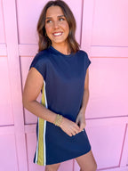 Scarlet & Gold | Campbell Dress - Navy - Hail Southen®