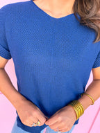 The Perfect Knit Top - Navy
