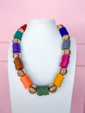 Fall Color Strand Beaded Necklace