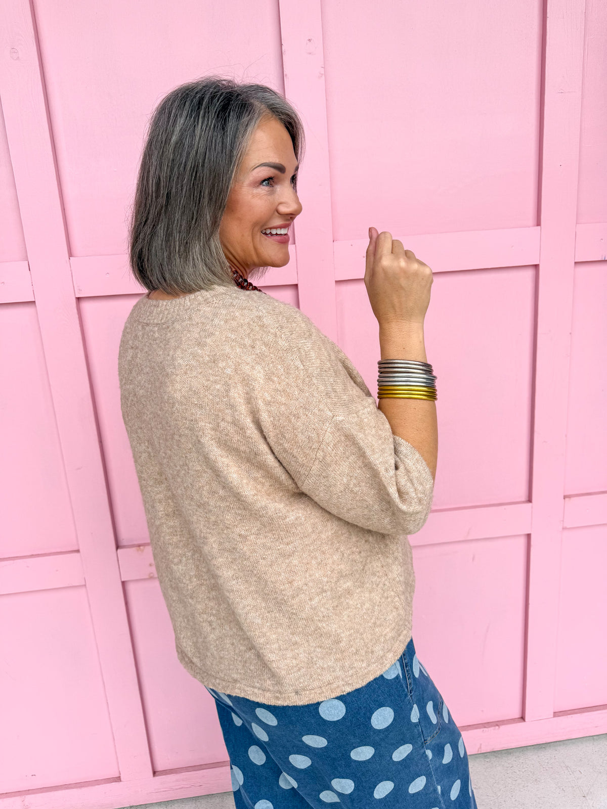 Easy Choice Bell Sleeve Cardigan - Heather Mocha