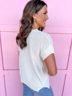 The Perfect Knit Top - Cream