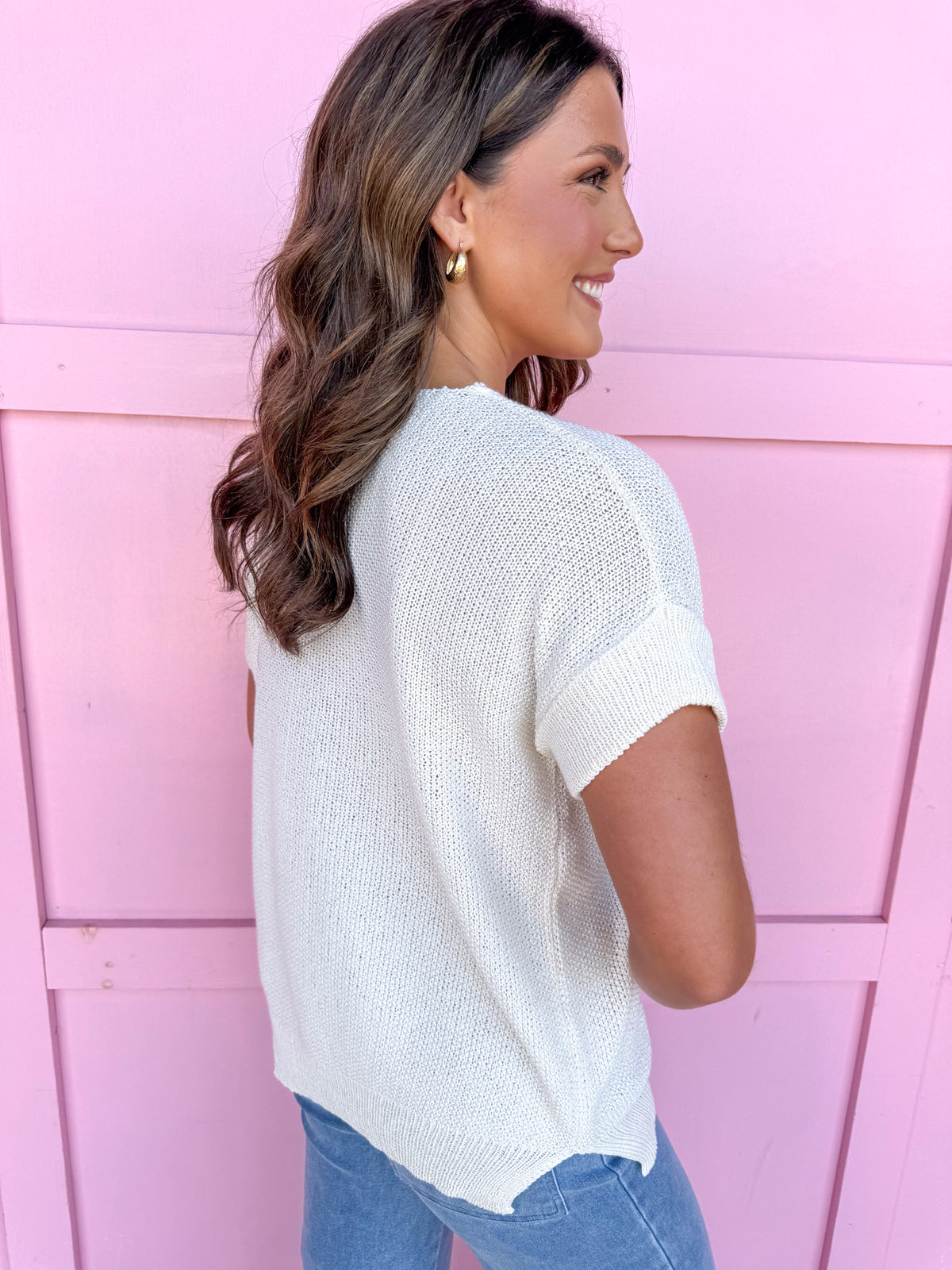 The Perfect Knit Top - Cream