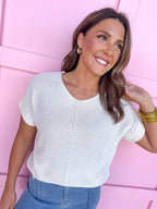 The Perfect Knit Top - Cream