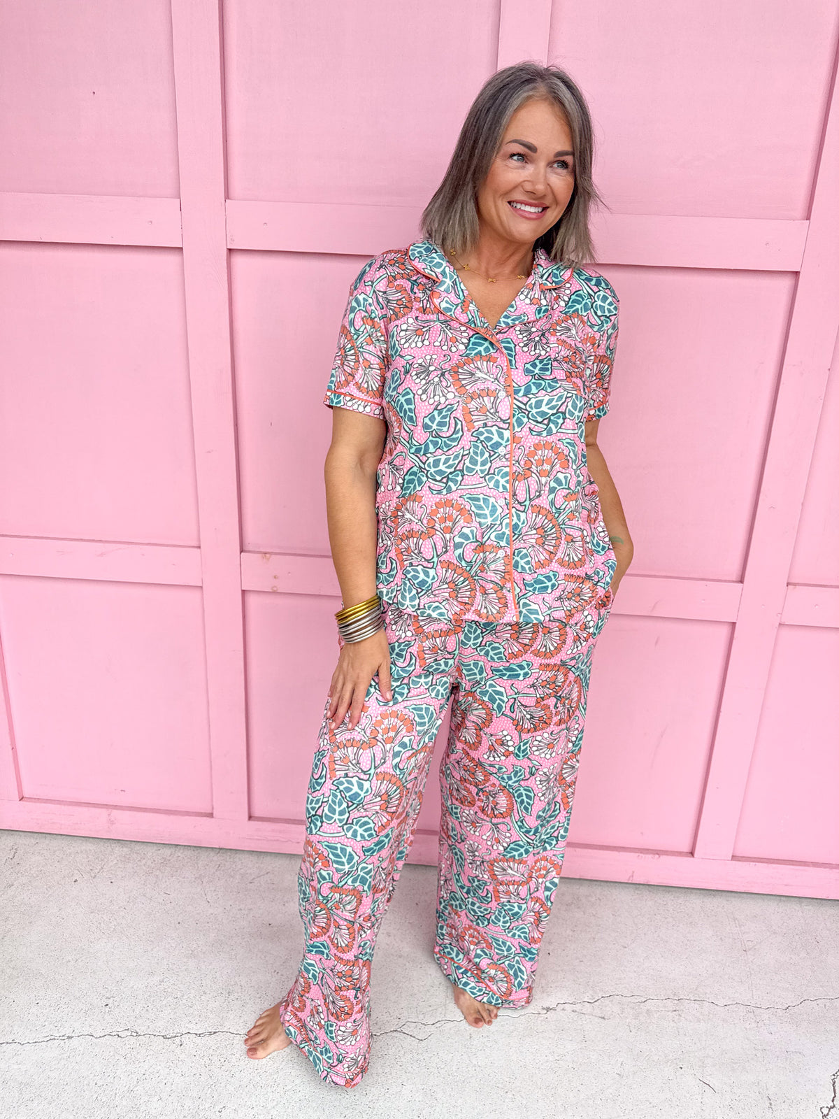 Joanna S/S Pajama Pants Set