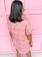 Rosalie SS Button Up & Shorts Pajama Set