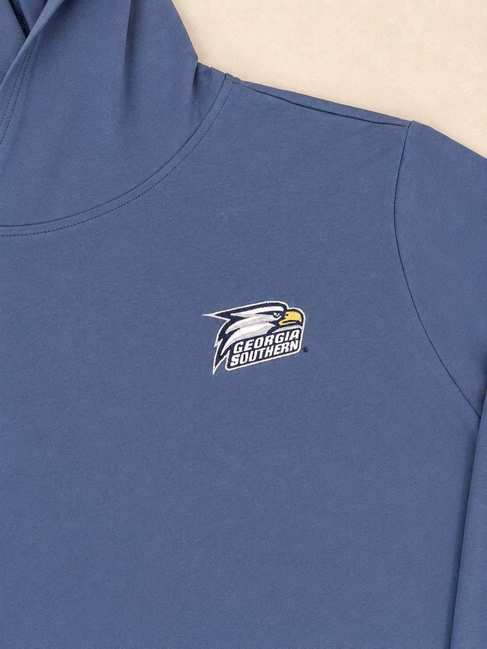 Peach State Pride | GSU®️ Lightweight Performance Hoodie - Denim