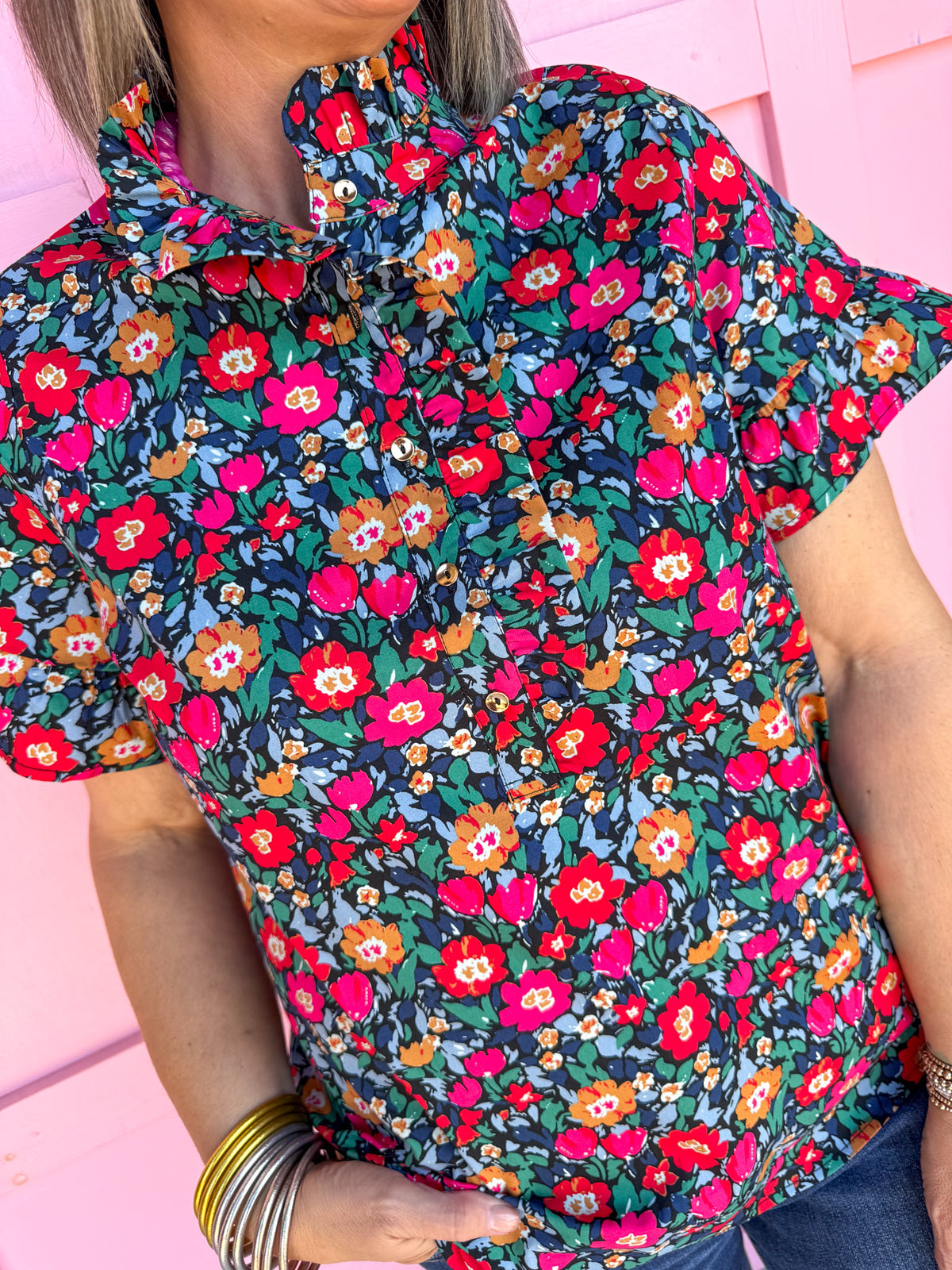 Mary Square | Kate Top - Painted Tapestry