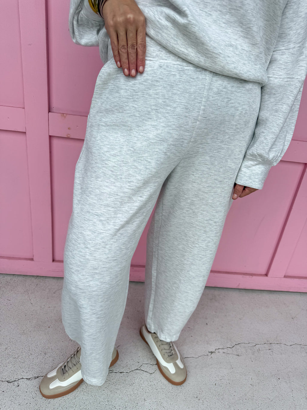 Easy Days Athleisure Set - Heather Gray