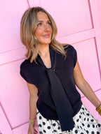 Tied Up Top - Black