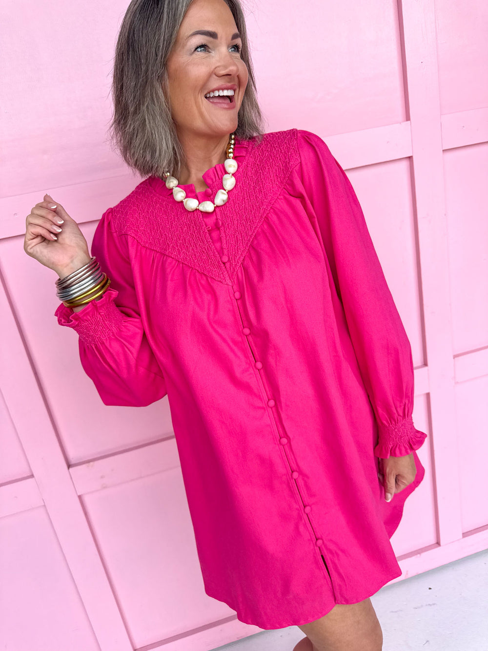 Jincy's Boutique womens long sleeve short dress pockets