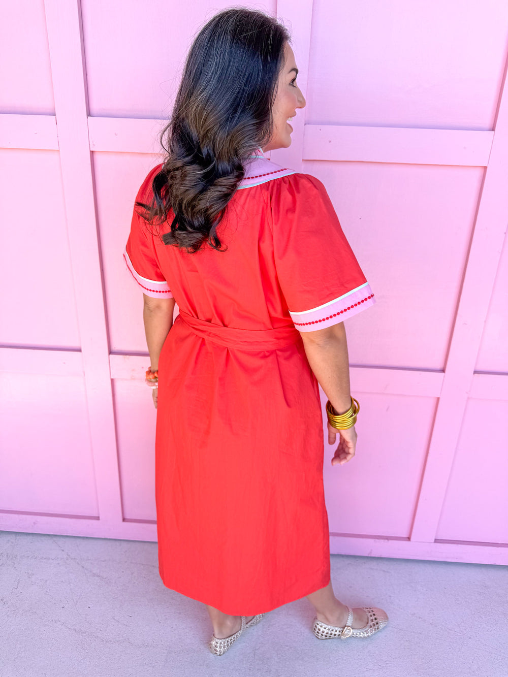 All Is Well Dress - Orange