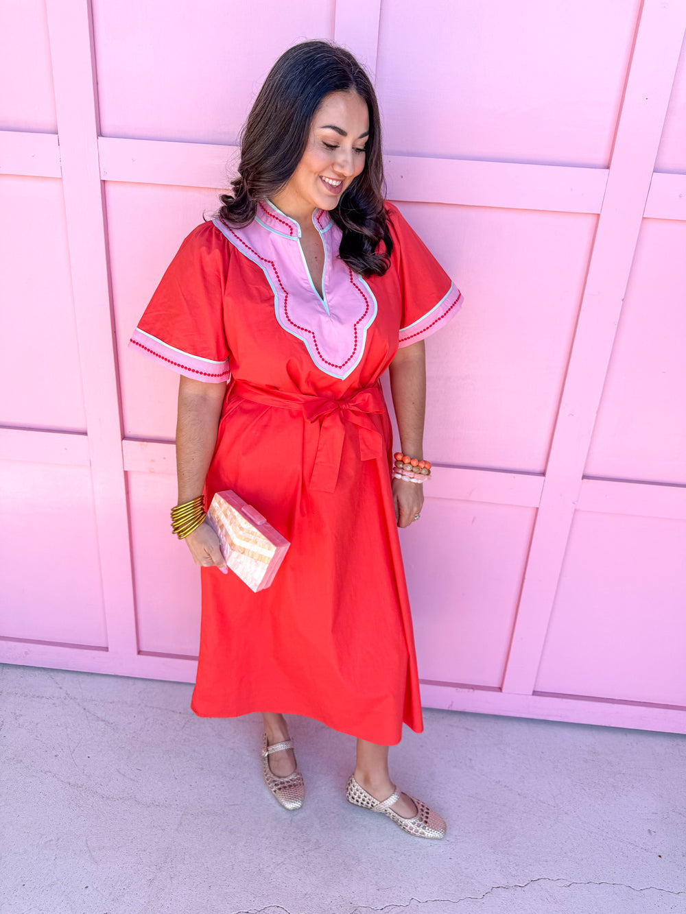 All Is Well Dress - Orange