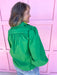 womens boutique kelly green peter pan collar button up jincy's