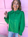 womens boutique kelly green peter pan collar button up jincy's