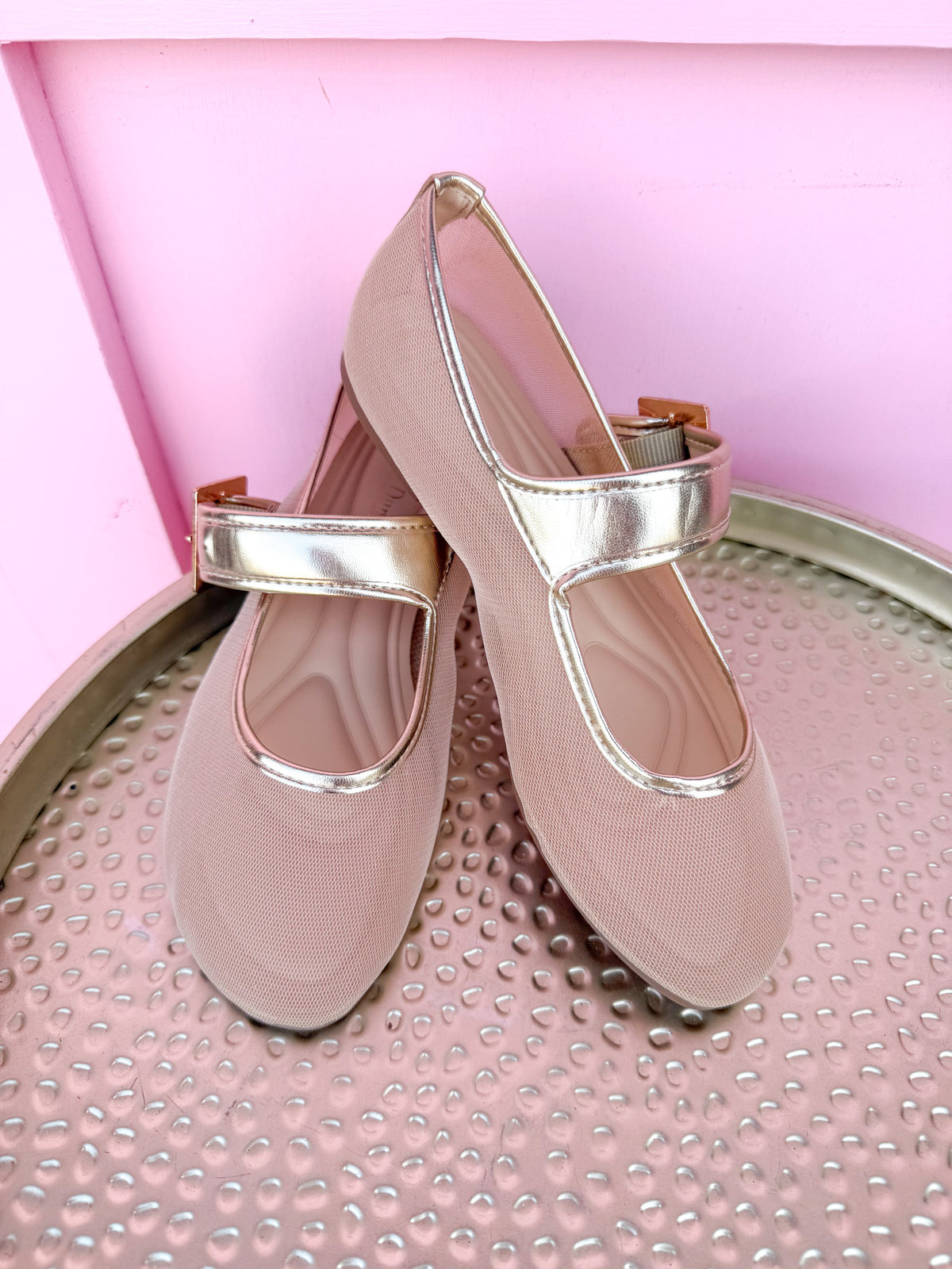 Trend Setter Flats - Gold