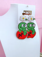 Book Worm Earrings