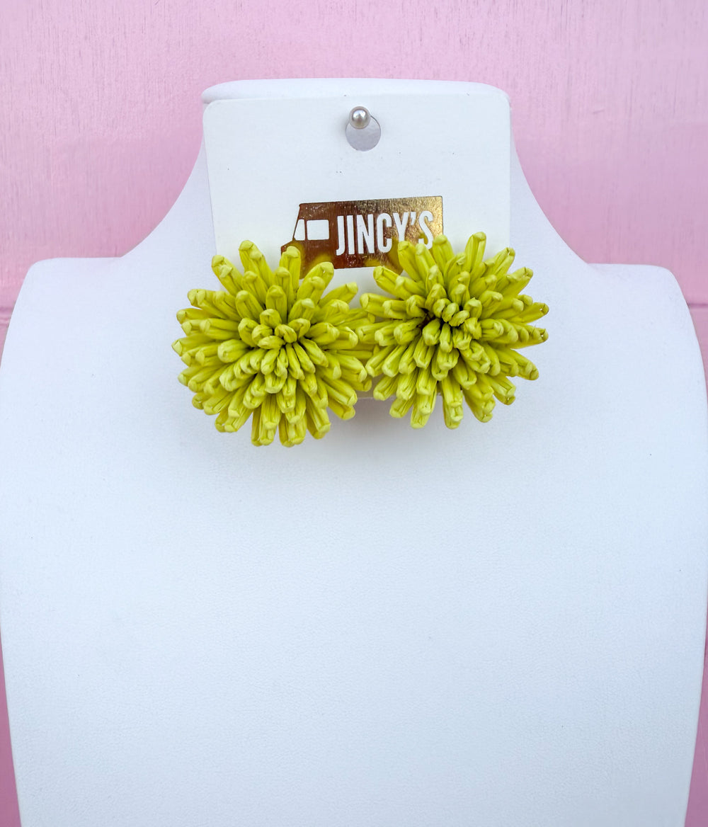 Sun Woven Bloom Earrings - Citrus