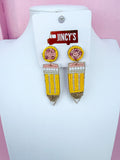 Pencil Beaded Earrings