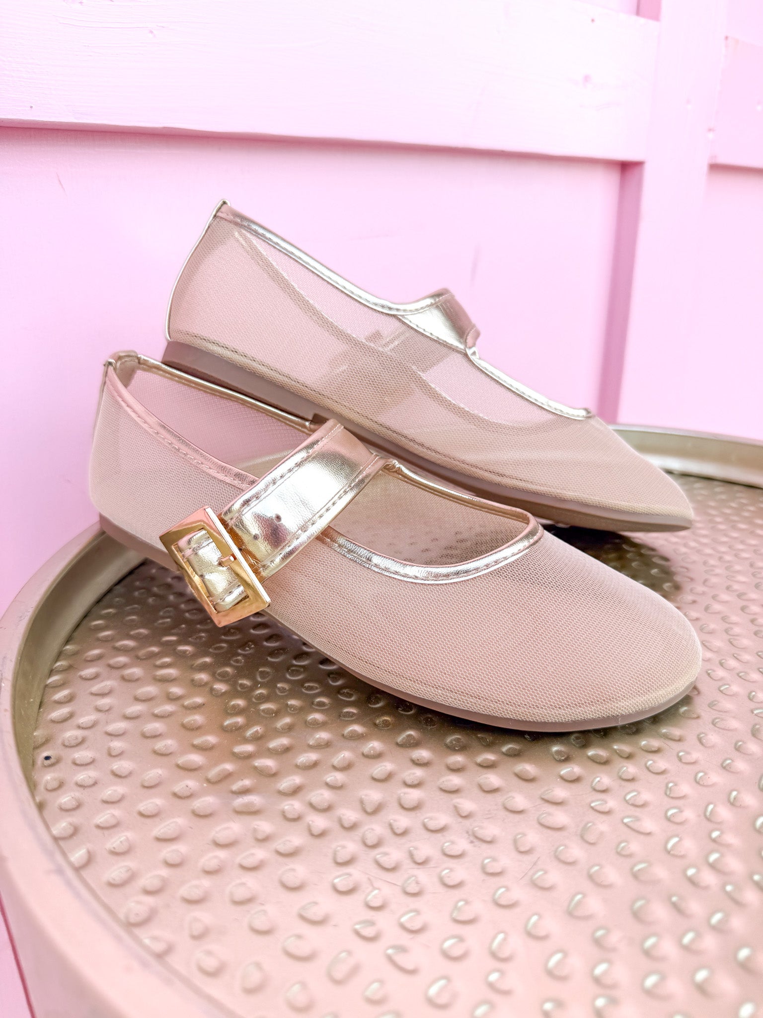Trend Setter Flats - Gold