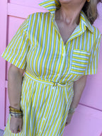 Jincy's Women's Boutique Spring Styles Yellow & Green Maxi Midi Dress Masters