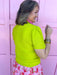 Jincy's Women's Boutique Spring Styles Chartreuse Knit Top