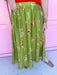 Jincy's Women's Boutique Spring Styles Green Floral Maxi Midi Skirt Plus Size