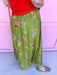 Jincy's Women's Boutique Spring Styles Green Floral Maxi Midi Skirt Plus Size