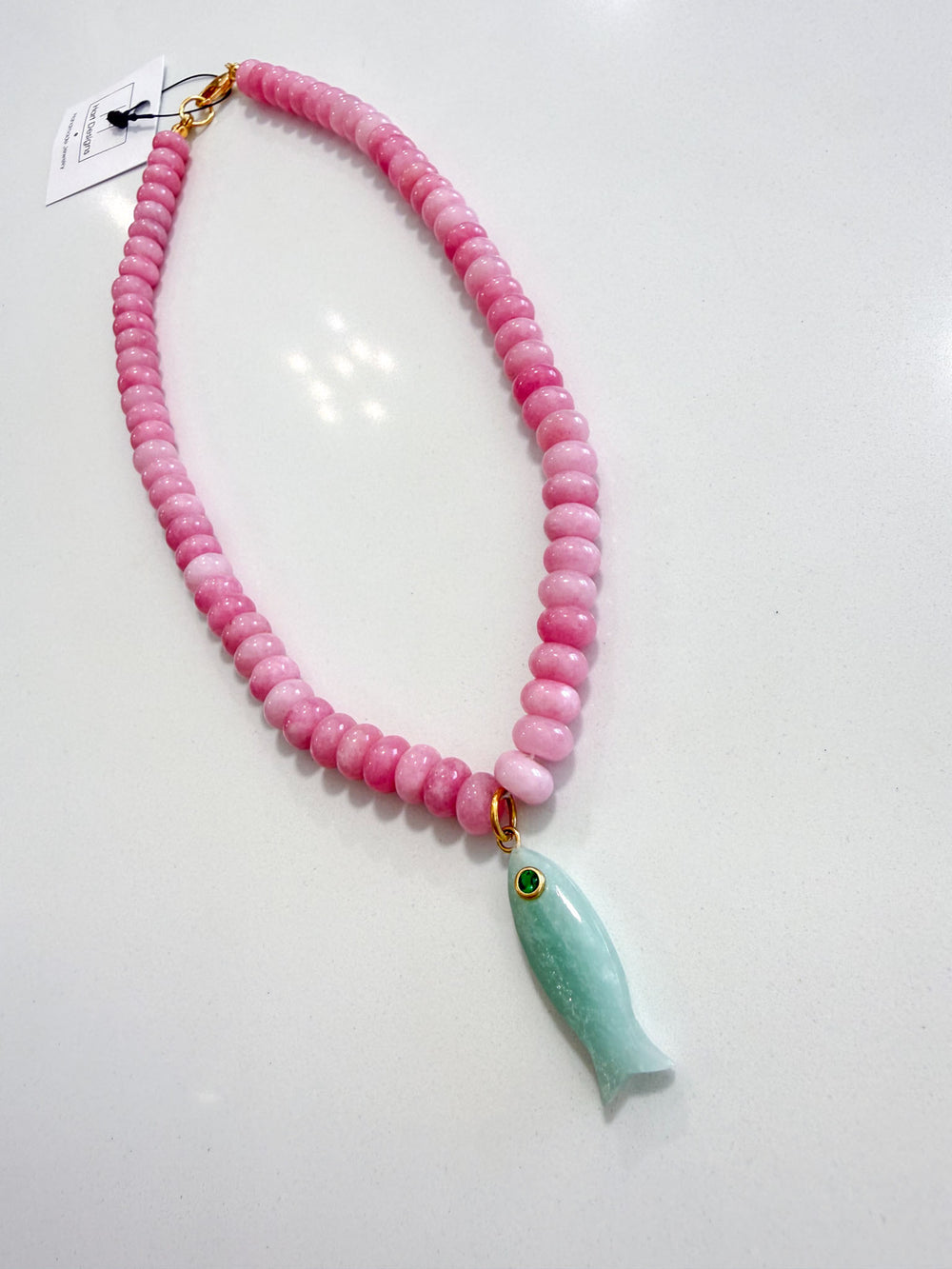 Hart Designs | Vibrant Marble Fish Gemstone Necklace