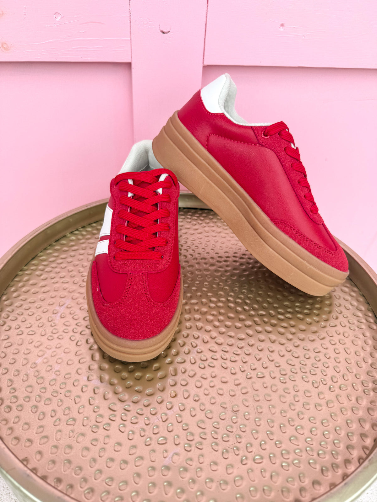 Current Crush Sneakers - Red/White