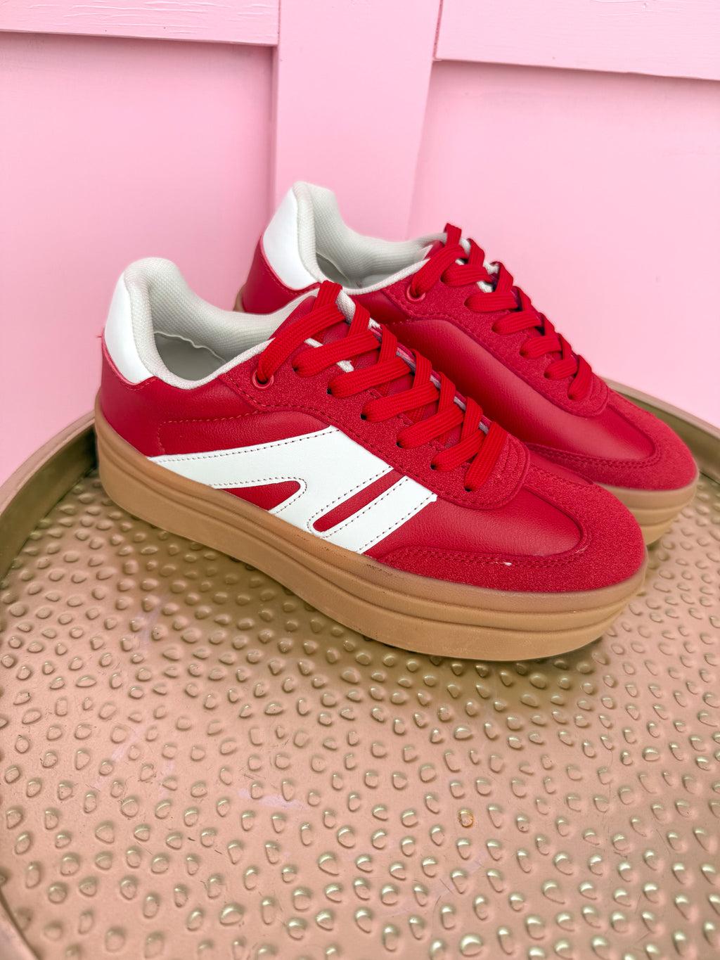 Current Crush Sneakers - Red/White
