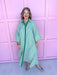 Jincy's Women's Boutique Simply Striped Dress - Green 3/4 Sleeve Maxi Dress with Green Stripes