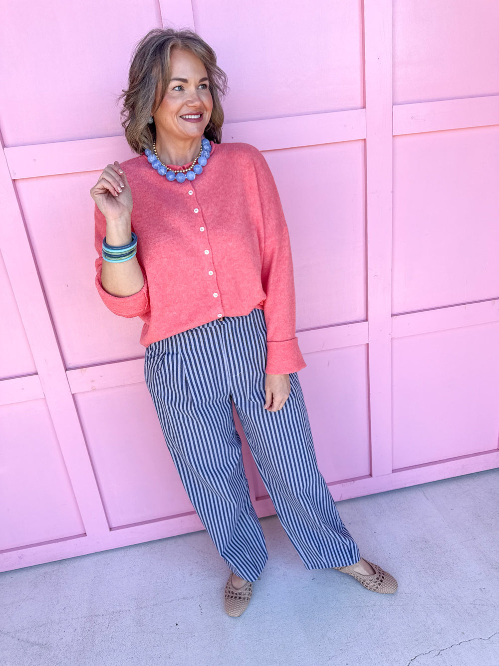 Piper Cardigan - Peach