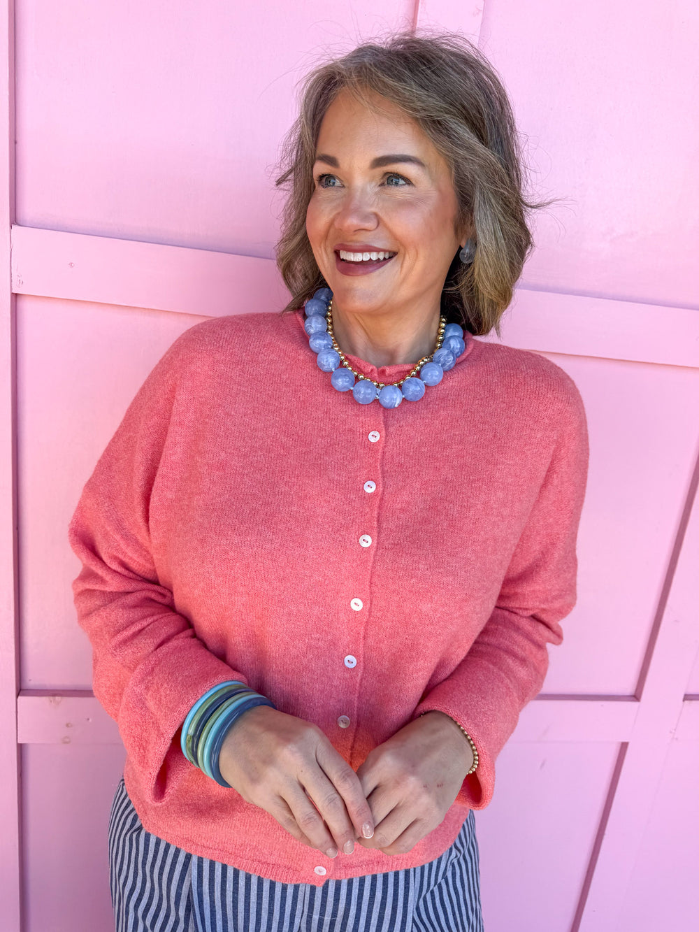 Piper Cardigan - Peach
