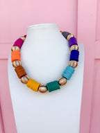 Color Strand Beaded Necklace