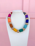 Color Strand Beaded Necklace