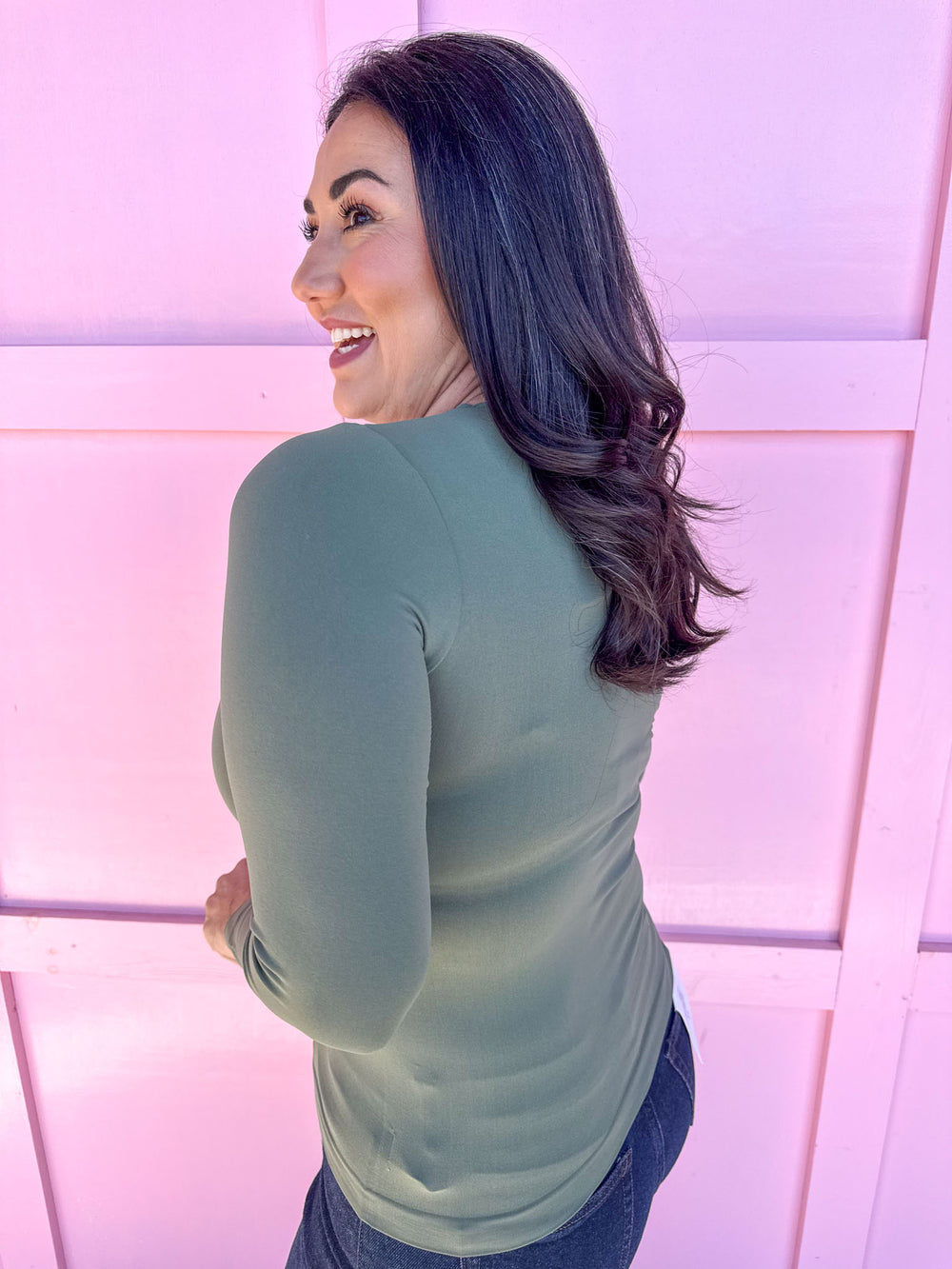 Sweet Fit Crewneck - Smoky Olive