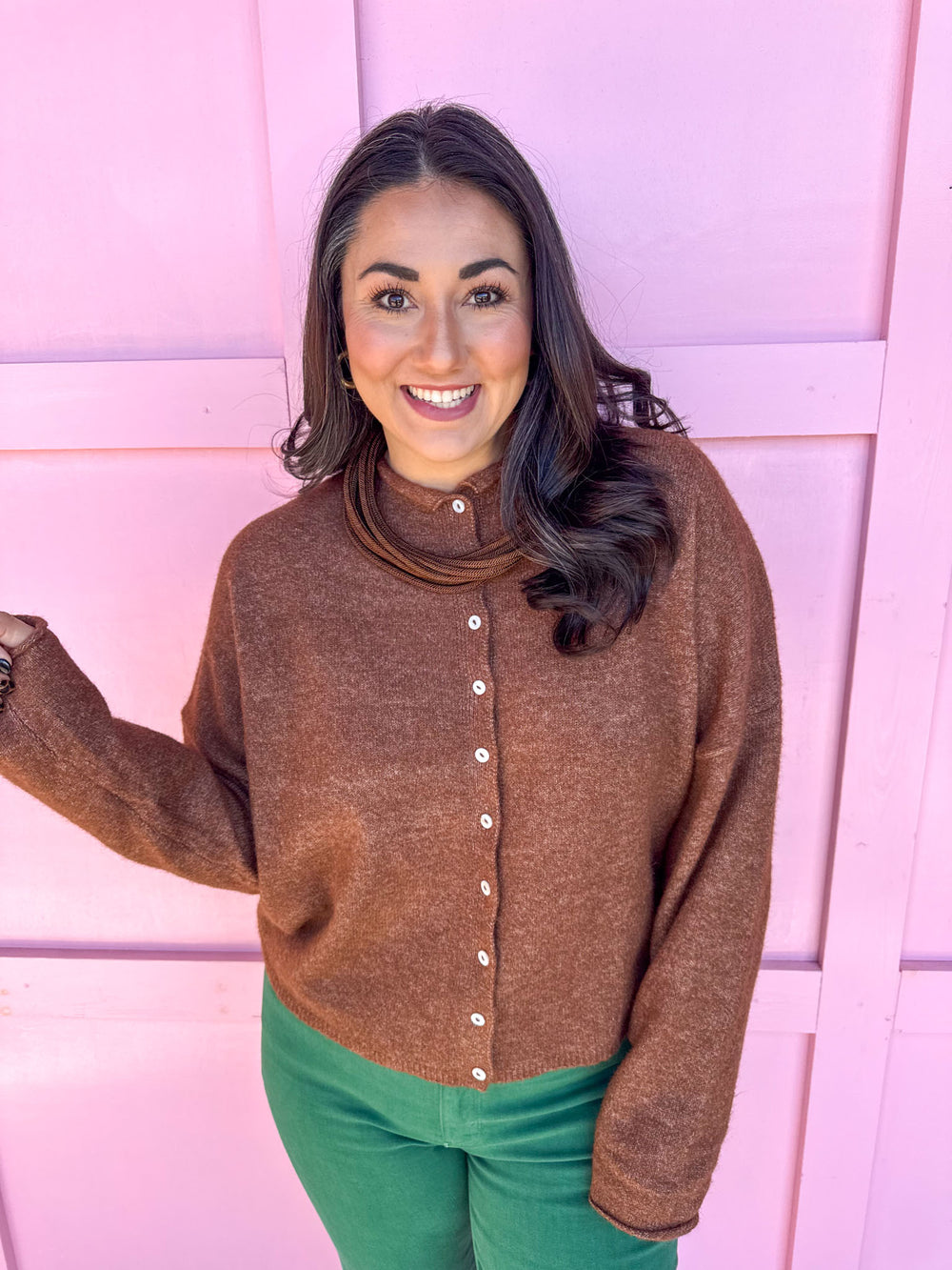 Piper Cardigan - Brown
