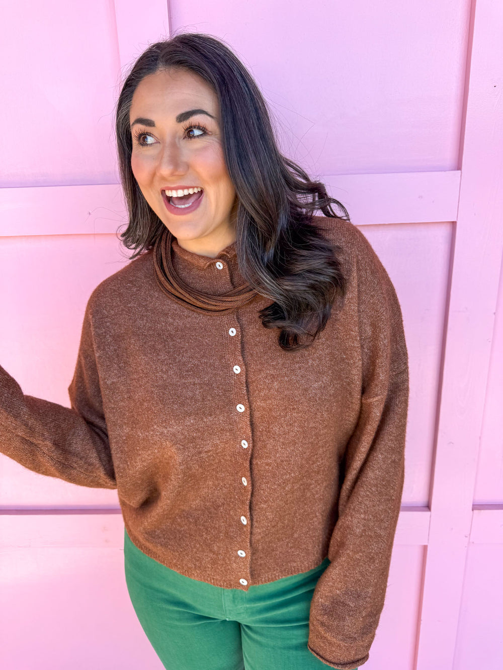 Piper Cardigan - Brown