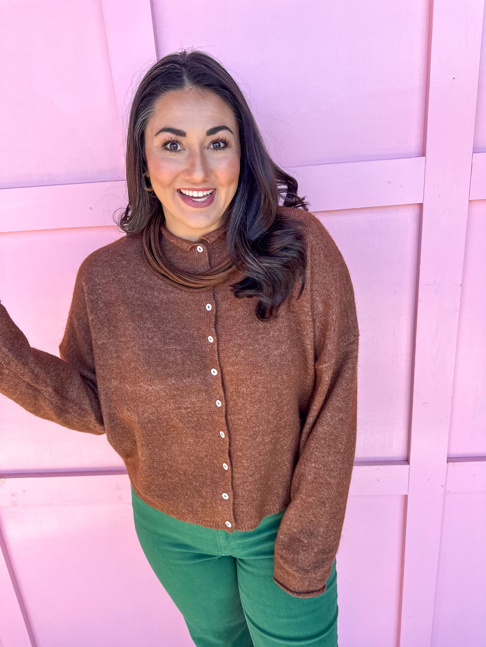 Piper Cardigan - Brown