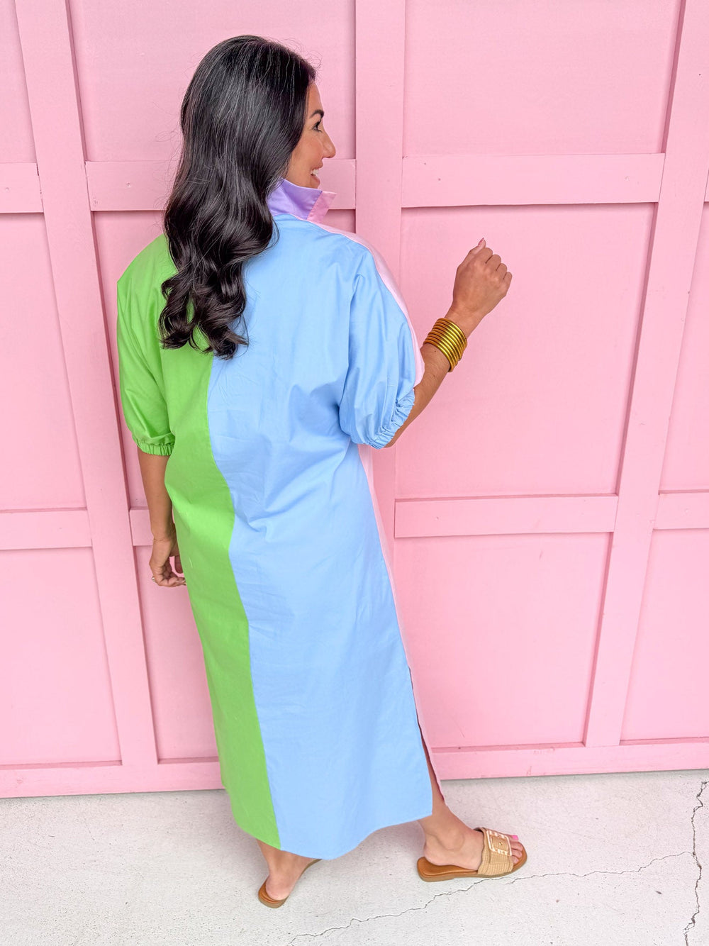 multi pastel dress Pinch Plaid Multi Pastel Tie-Strap Mini Dress