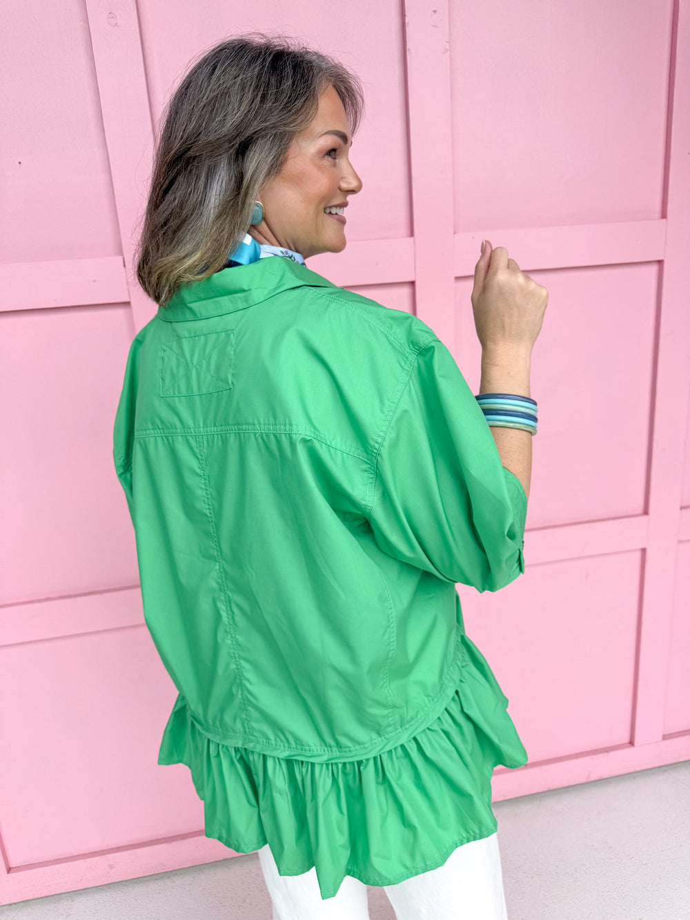 Ruffle & Ready Top - Green