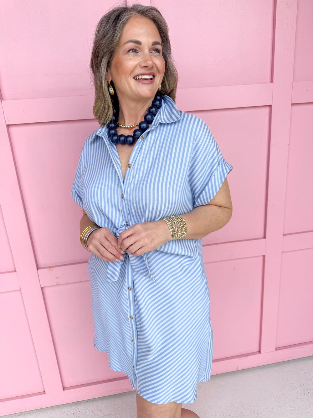 Buttoned & Breezy Dress