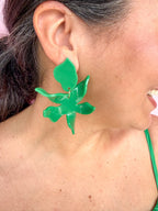 Jincy's Womens Boutique Linny Co Flora Earrings Kelly Green