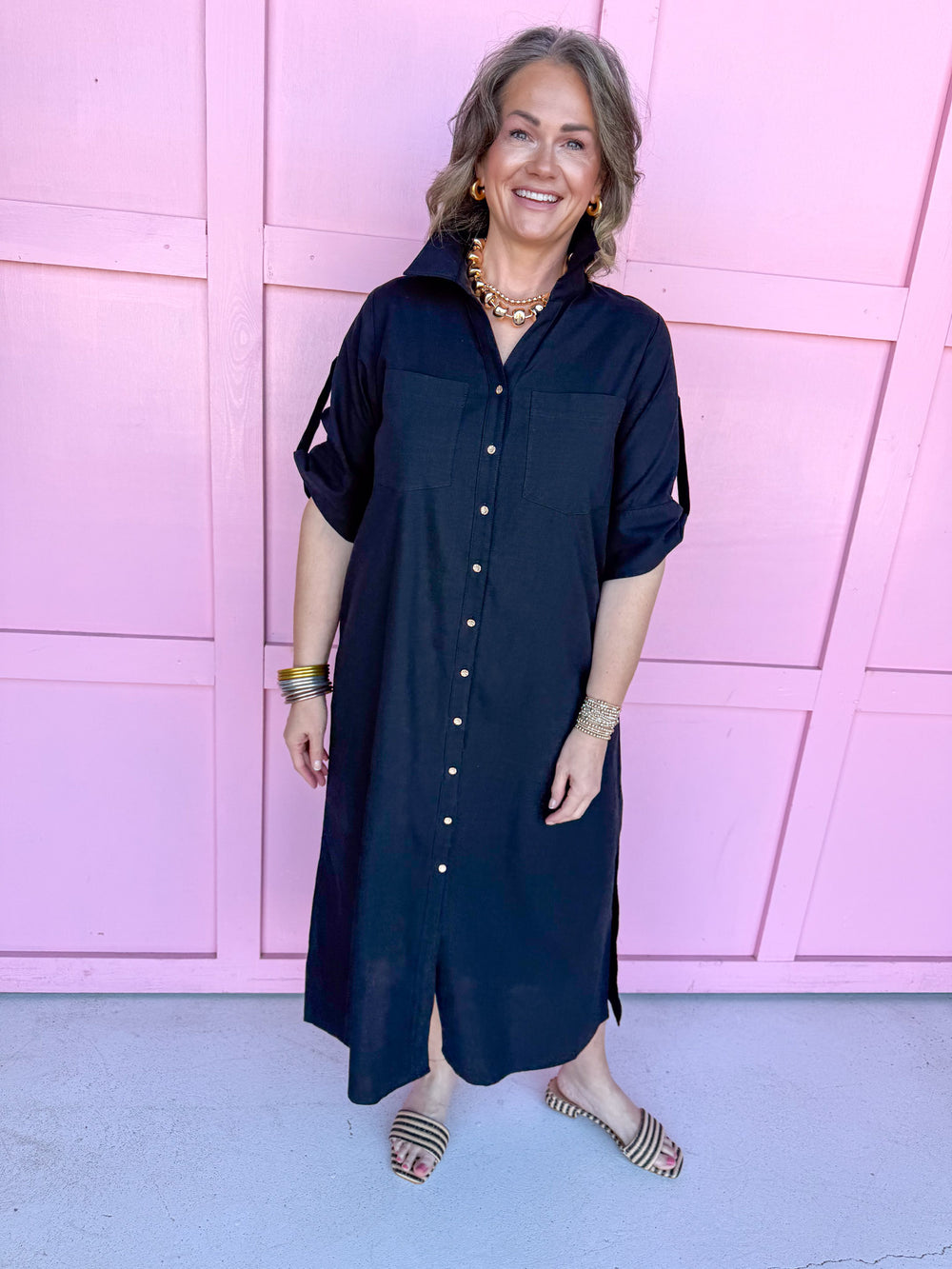 Classic Go To Dress - Black