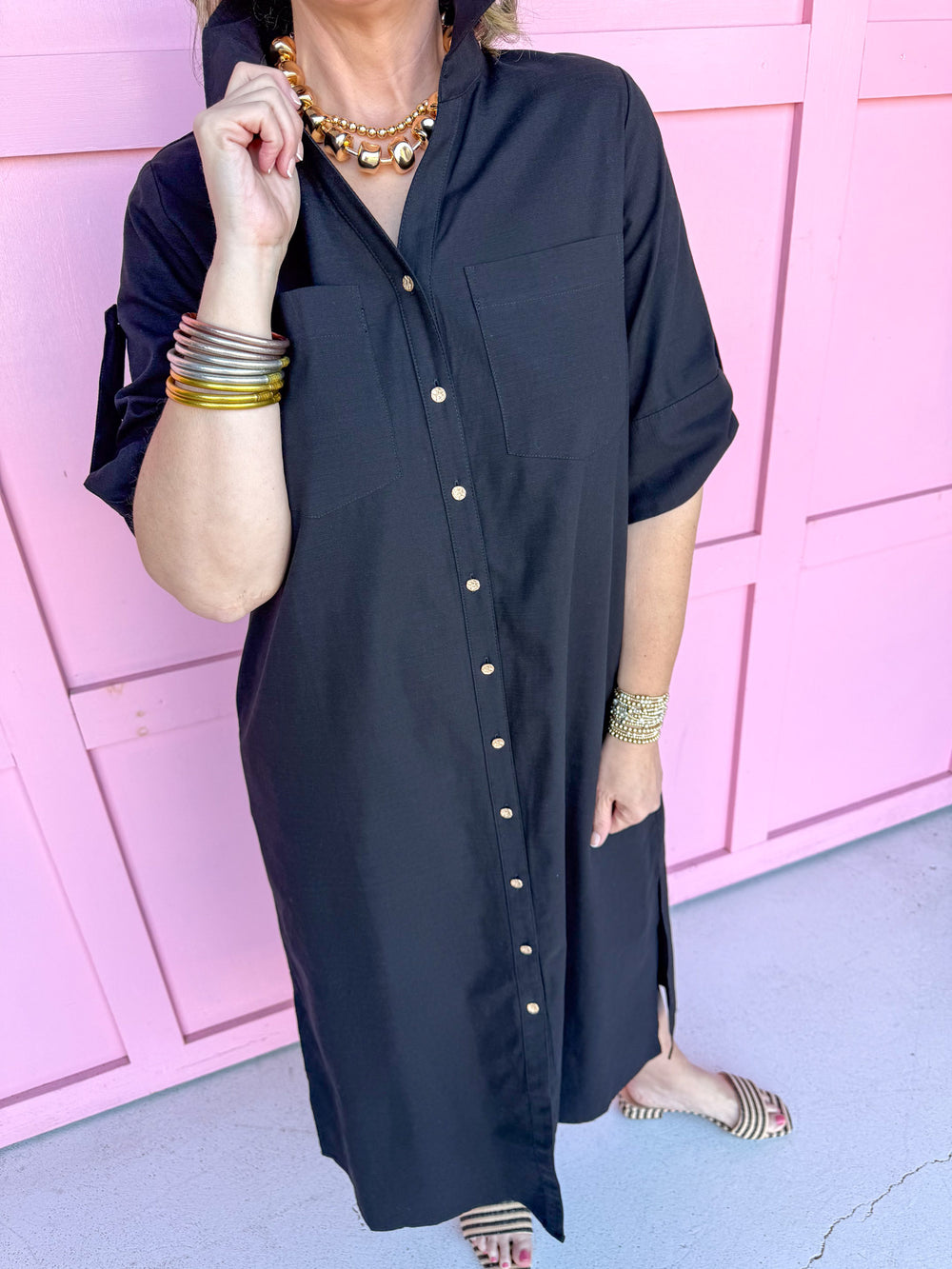 Classic Go To Dress - Black