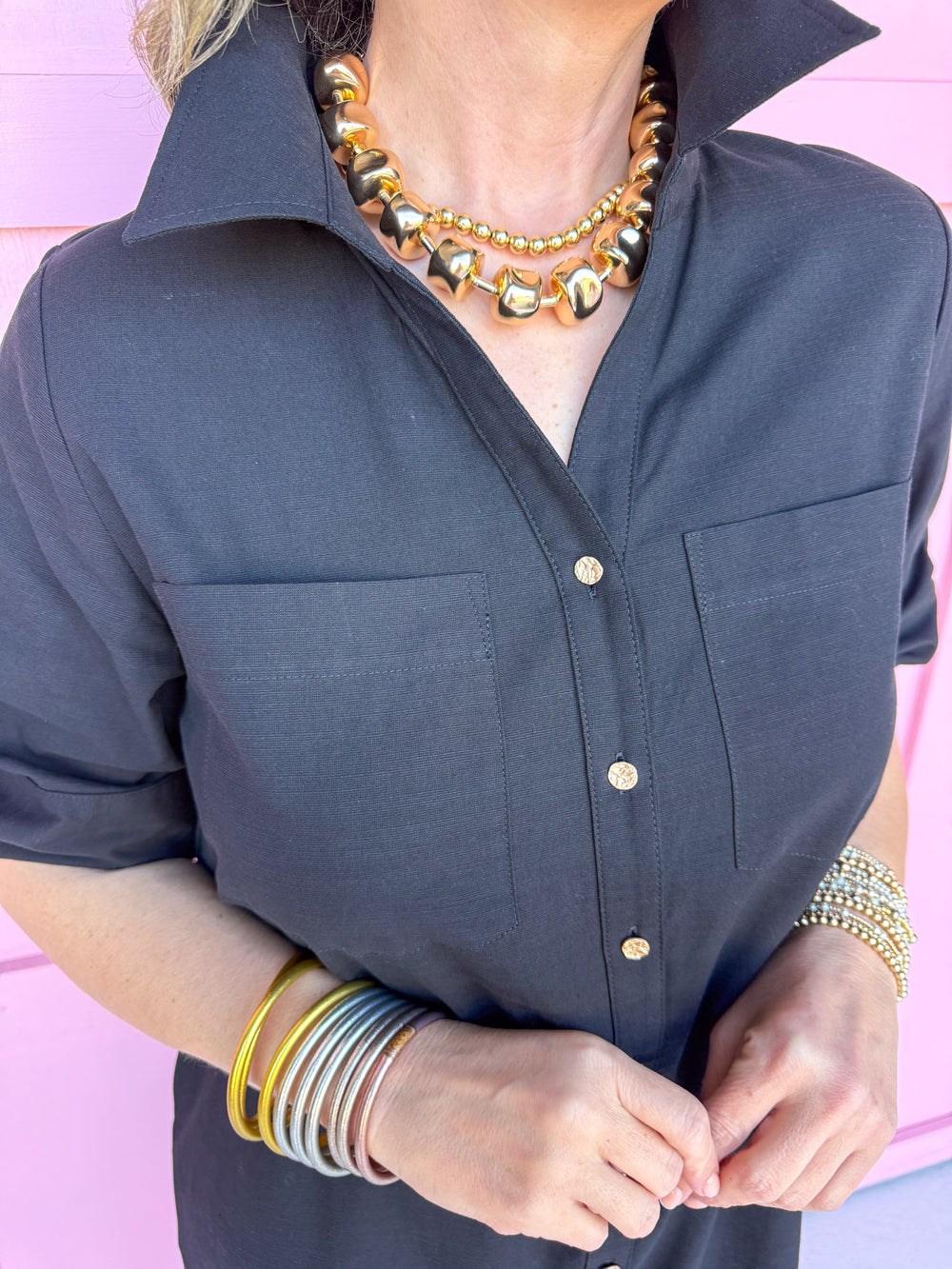 Classic Go To Dress - Black