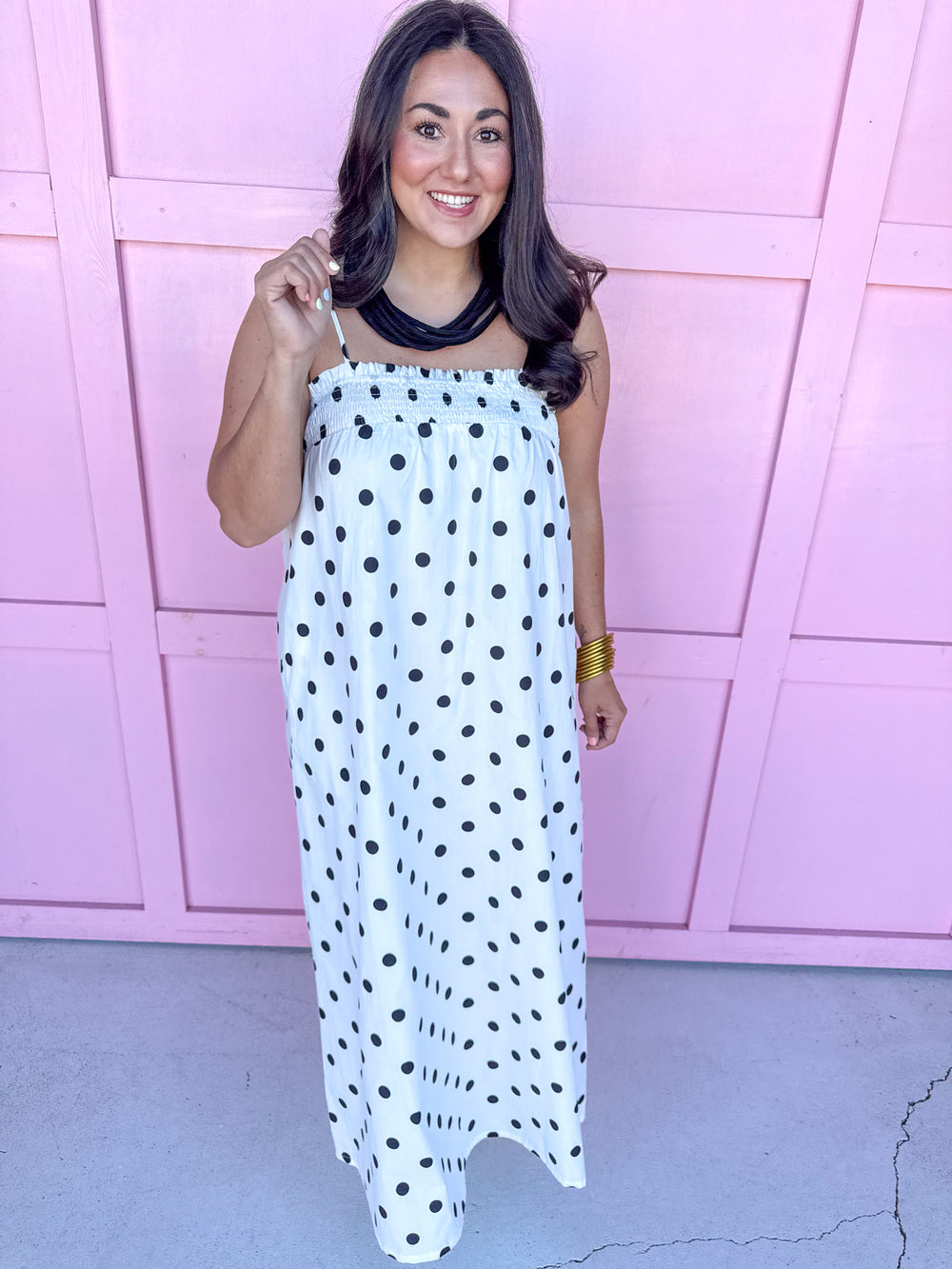 Effortlessly Spotted Dress