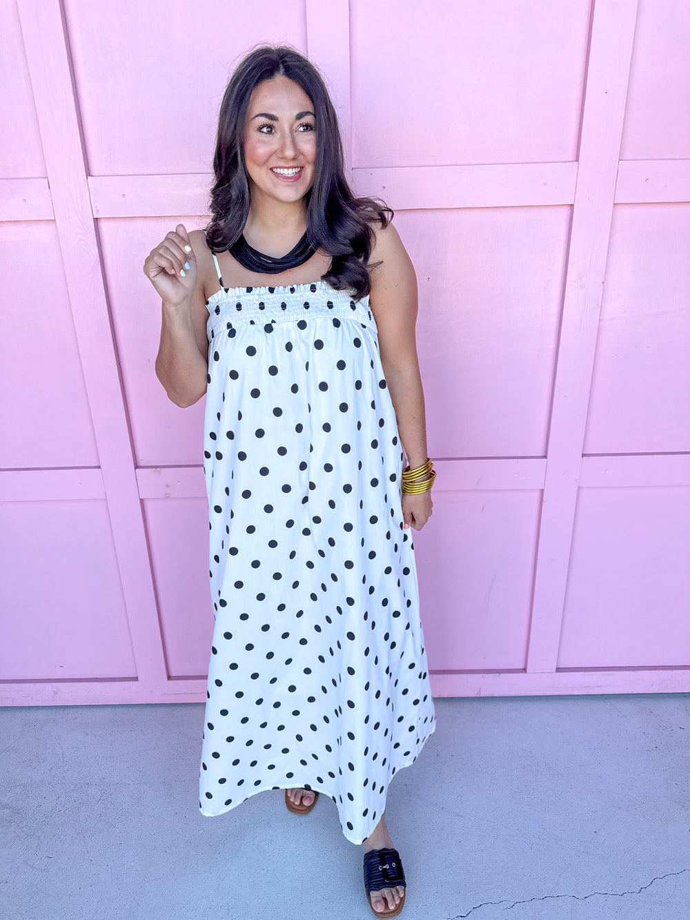 Effortlessly Spotted Dress